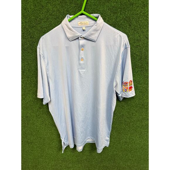 Blue Peter Millar Super Soft Golf Polo Sz Large Preppy Unisex - Picture 1 of 6